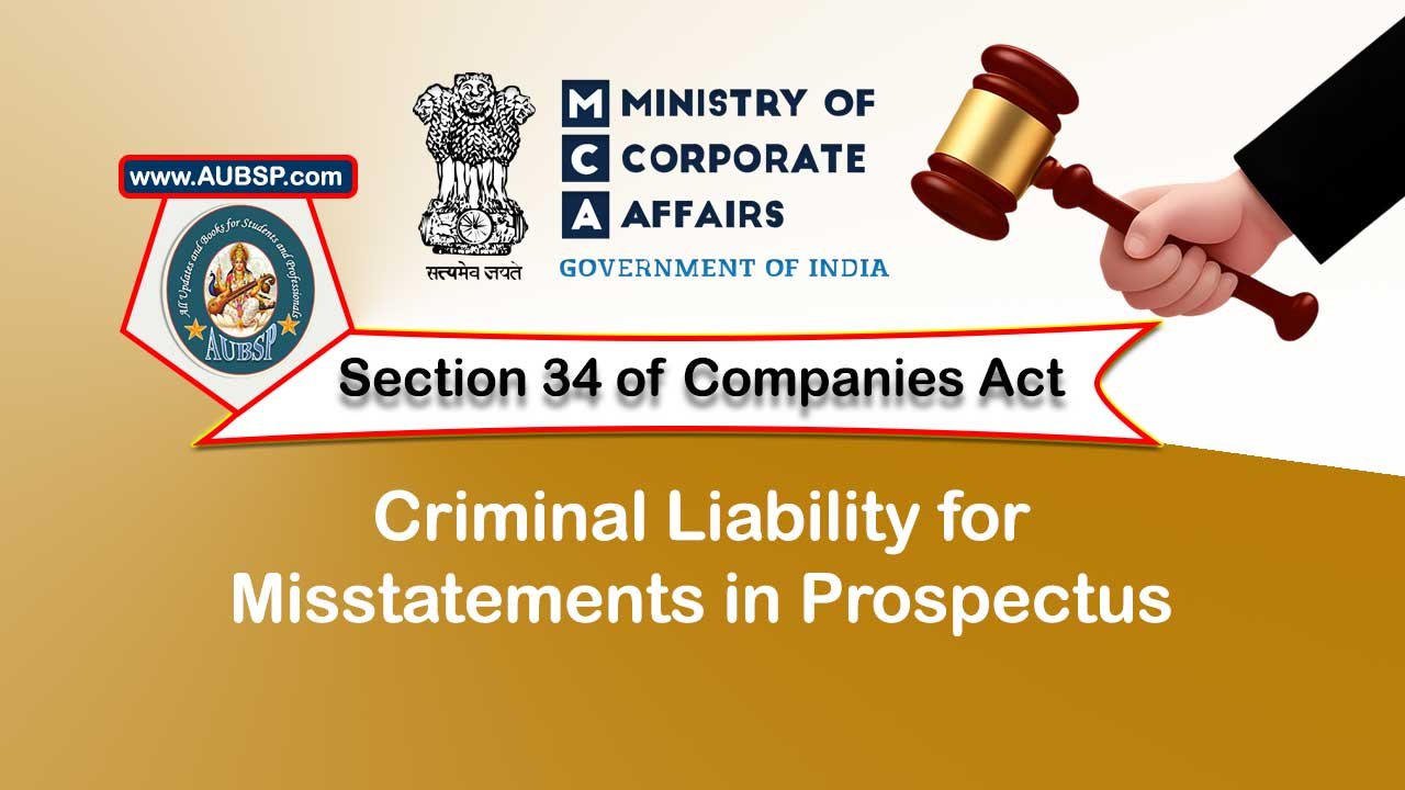 Section 34 Criminal liability for misstatements in prospectus ...